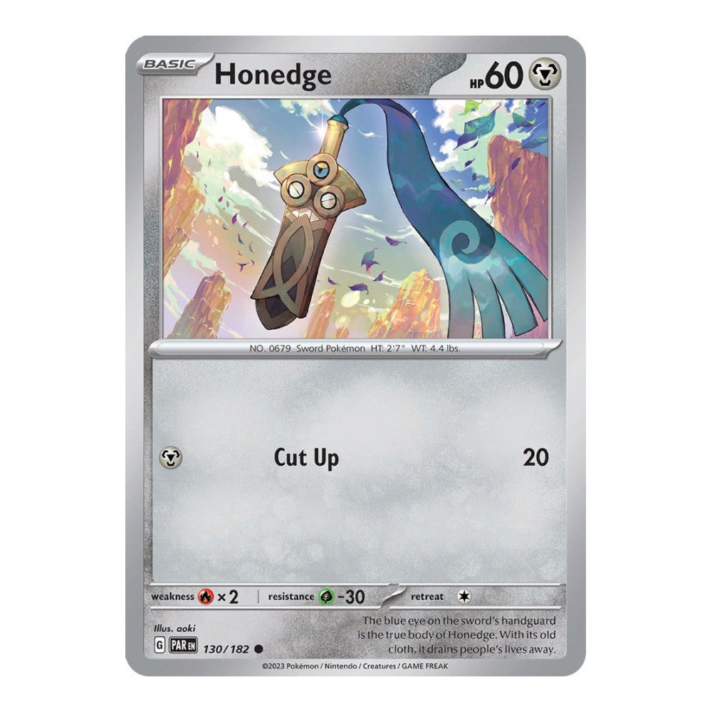 SV04: Paradox Rift (PAR) - Honedge 130 182 (#130/182) (Near Mint)