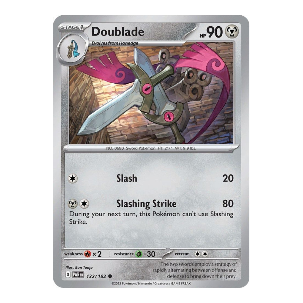 SV04: Paradox Rift (PAR) - Doublade 132 182 (#132/182) (Near Mint)