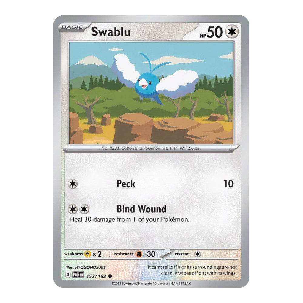 SV04: Paradox Rift (PAR) - Swablu 152 182 (#152/182) (Near Mint)