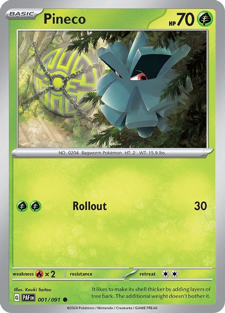 SV: Paldean Fates (PAF) - Pineco - 001/091 (#001/091, Common) ()