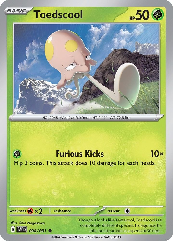 SV: Paldean Fates (PAF) - Toedscool - 004/091 (#004/091, Common) ()