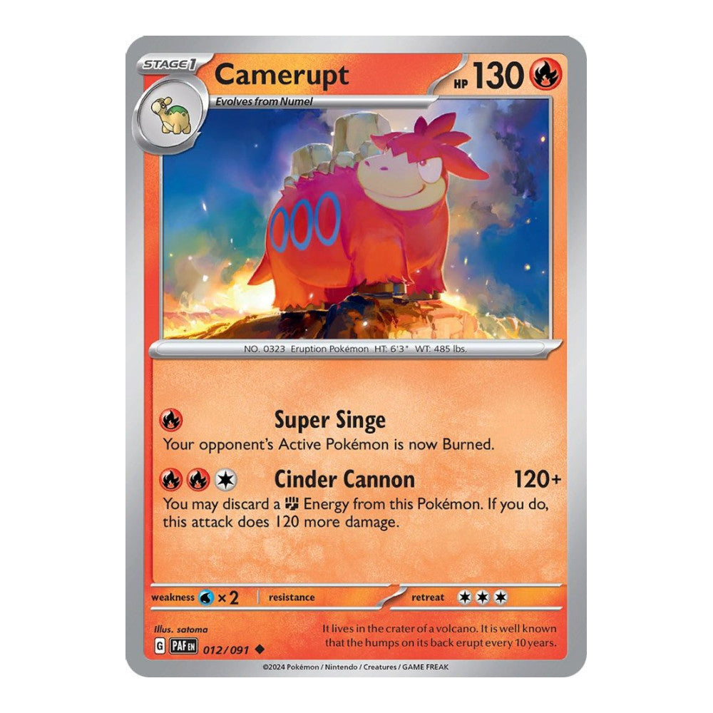 SV: Paldean Fates (PAF) - Camerupt (#012/091) (Near Mint)