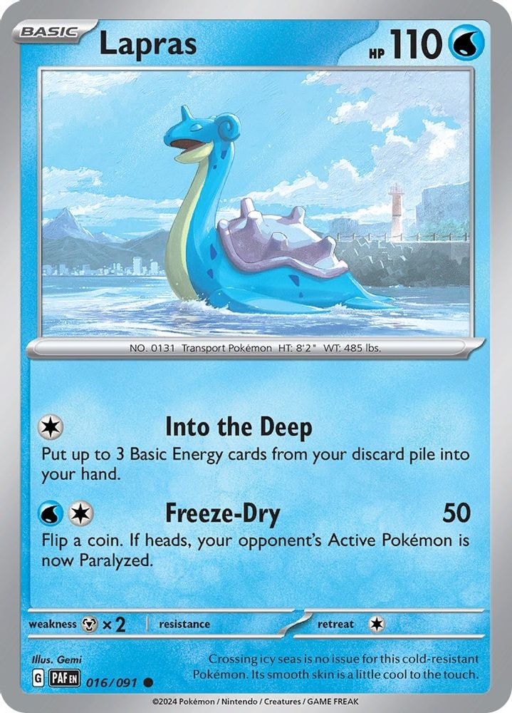 SV: Paldean Fates (PAF) - Lapras (#016/091, Common) ()