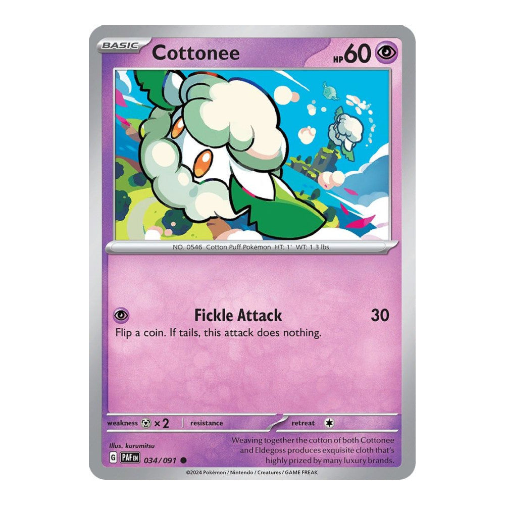 SV: Paldean Fates (PAF) - Cottonee (#034/091) (Near Mint)