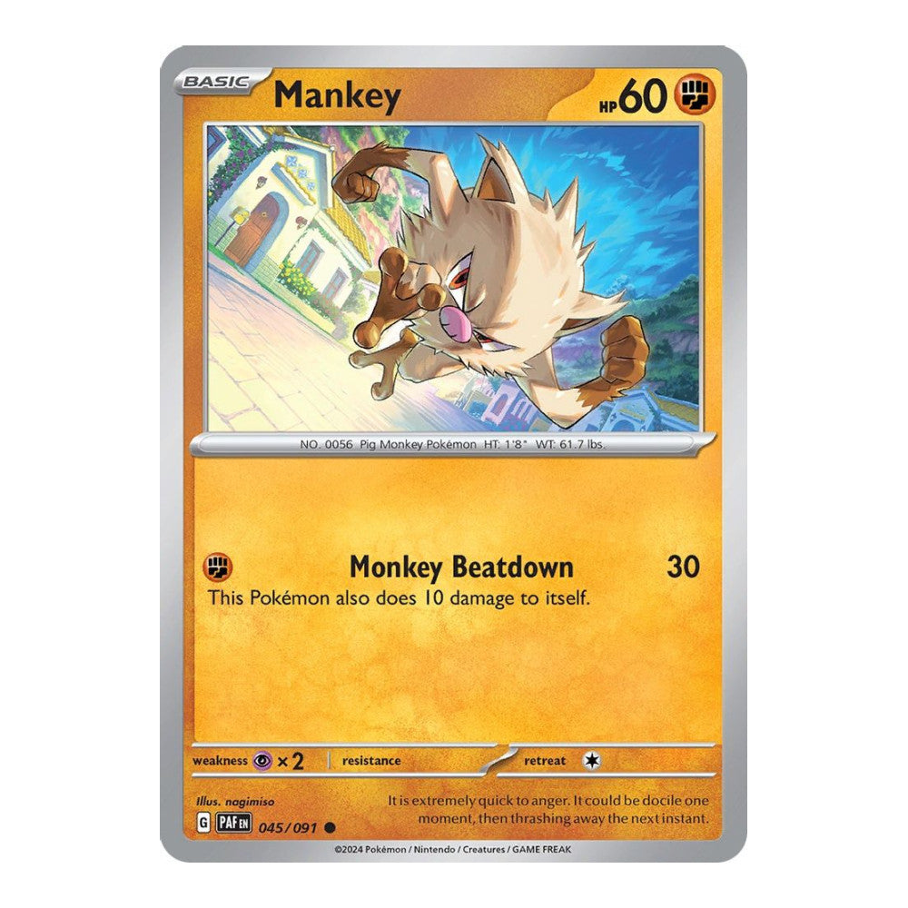 SV: Paldean Fates (PAF) - Mankey 045 091 (#045/091) (Near Mint)