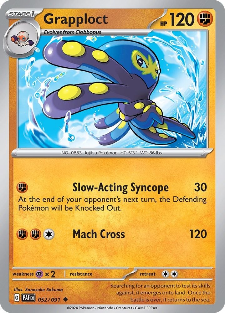 SV: Paldean Fates (PAF) - Grapploct (#052/091, Uncommon) ()