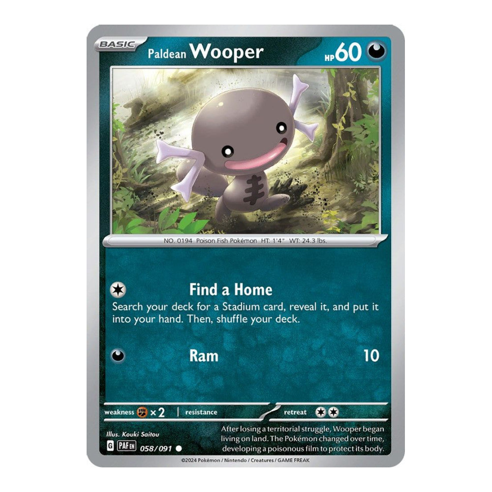 SV: Paldean Fates (PAF) - Paldean Wooper 058 091 (#058/091) (Near Mint)