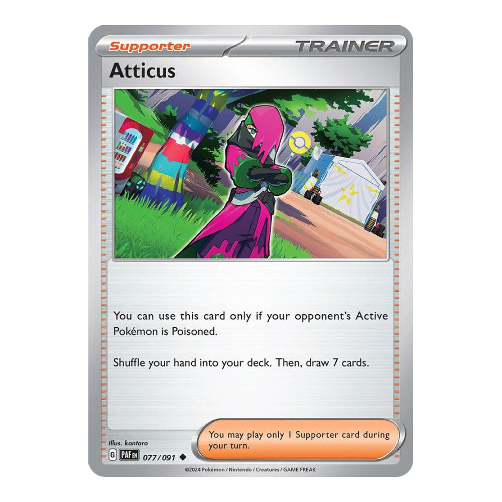 SV: Paldean Fates (PAF) - Atticus (#077/091) (Near Mint)