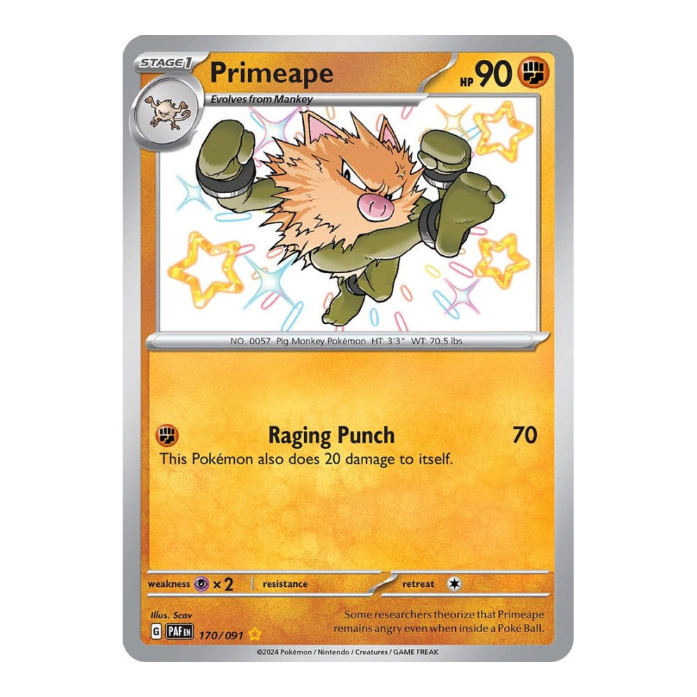 SV: Paldean Fates (PAF) - Primeape 170 091 (#170/091) (Near Mint)