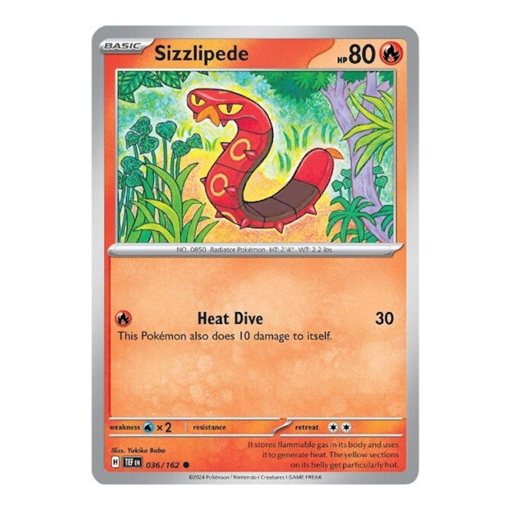SV05: Temporal Forces (TEF) - Sizzlipede (#036/162) (Near Mint)