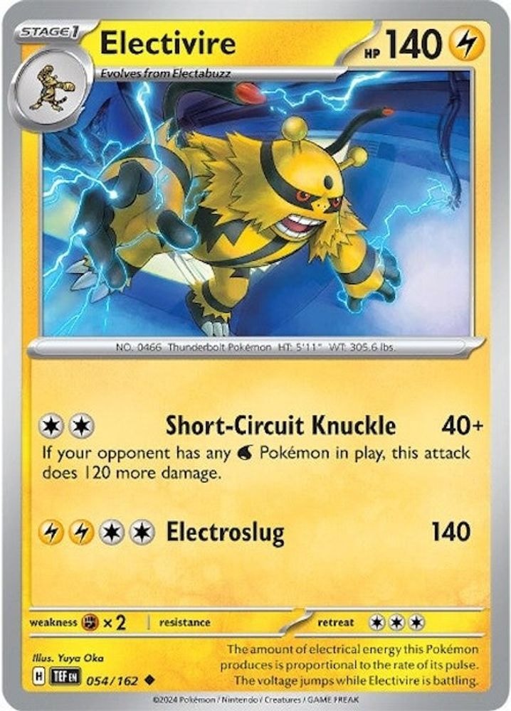 SV05: Temporal Forces (TEF) - Electivire (#054/162, Uncommon) ()