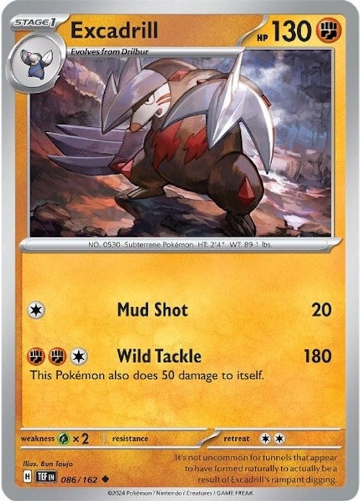 SV05: Temporal Forces (TEF) - Excadrill - 086/162 (#086/162, Uncommon)