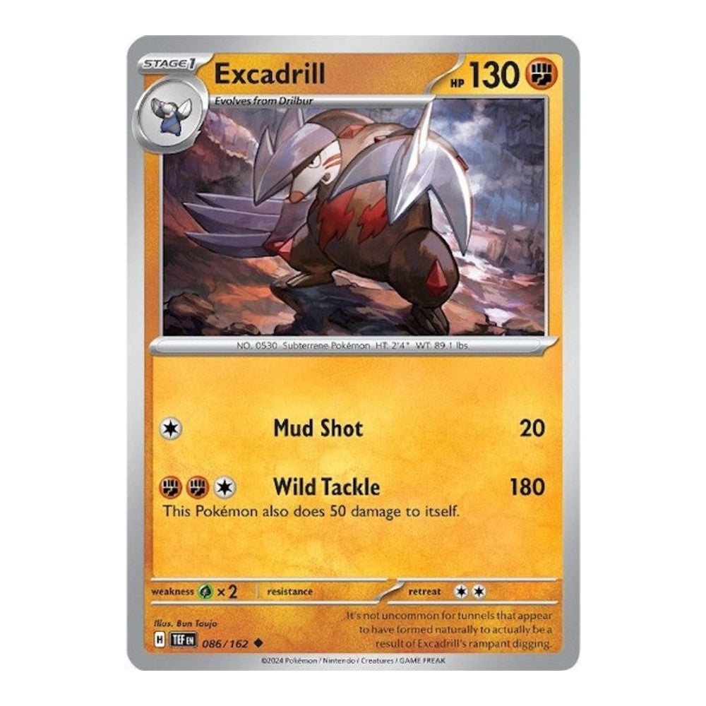 SV05: Temporal Forces (TEF) - Excadrill 086 162 (#086/162) (Near Mint)