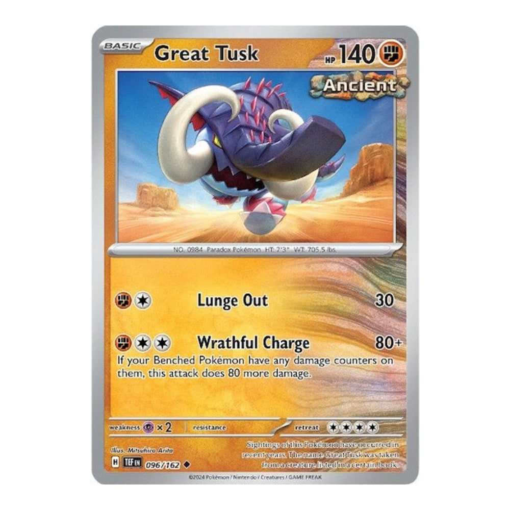 SV05: Temporal Forces (TEF) - Great Tusk 096 162 (#096/162) (Near Mint)