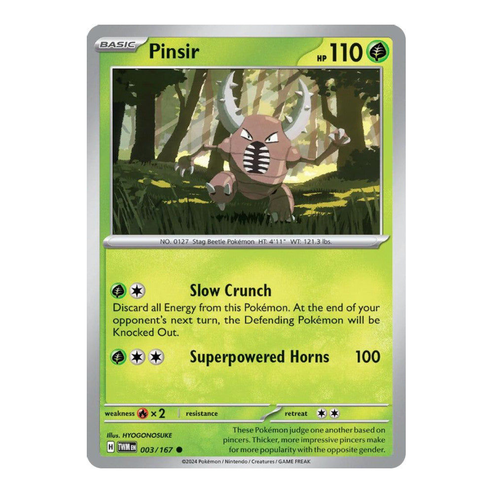 SV06: Twilight Masquerade (TWM) - Pinsir 003 167 (#003/167) (Near Mint)
