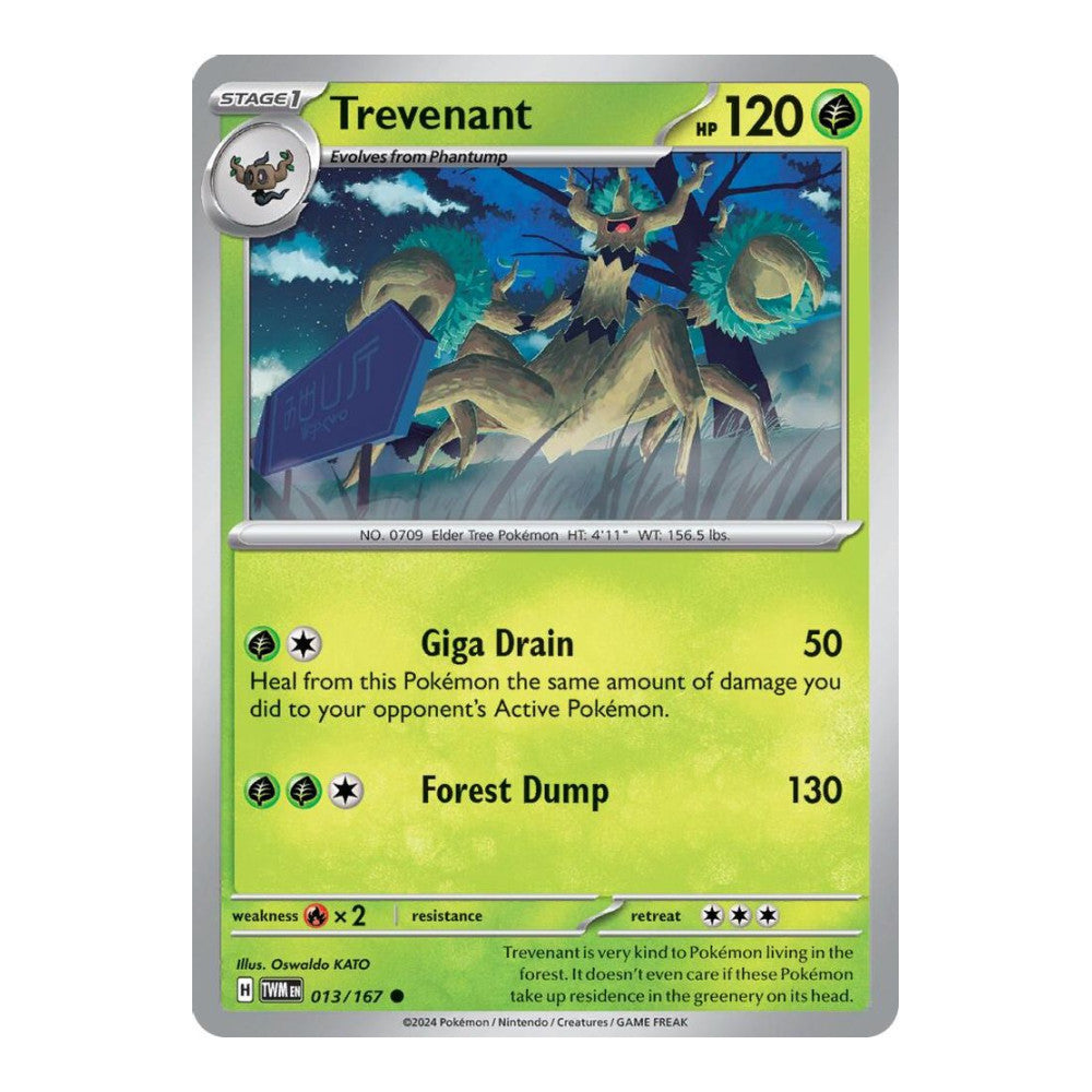 SV06: Twilight Masquerade (TWM) - Trevenant (#013/167) (Near Mint)