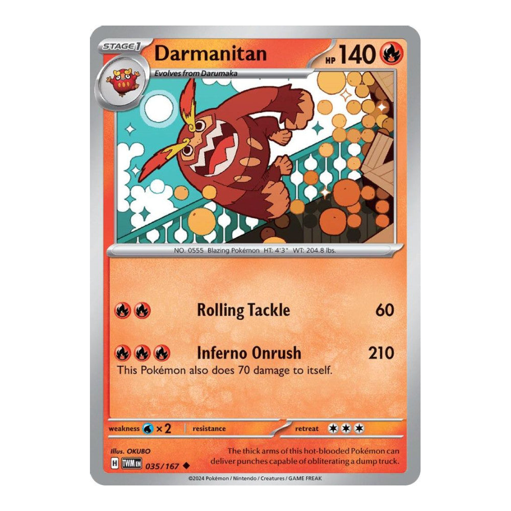SV06: Twilight Masquerade (TWM) - Darmanitan (#035/167) (Near Mint)