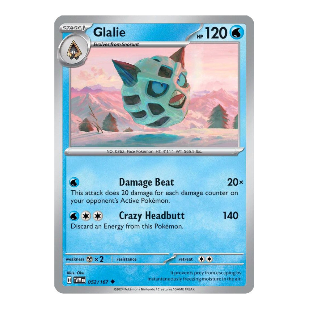 SV06: Twilight Masquerade (TWM) - Glalie (#052/167) (Near Mint)