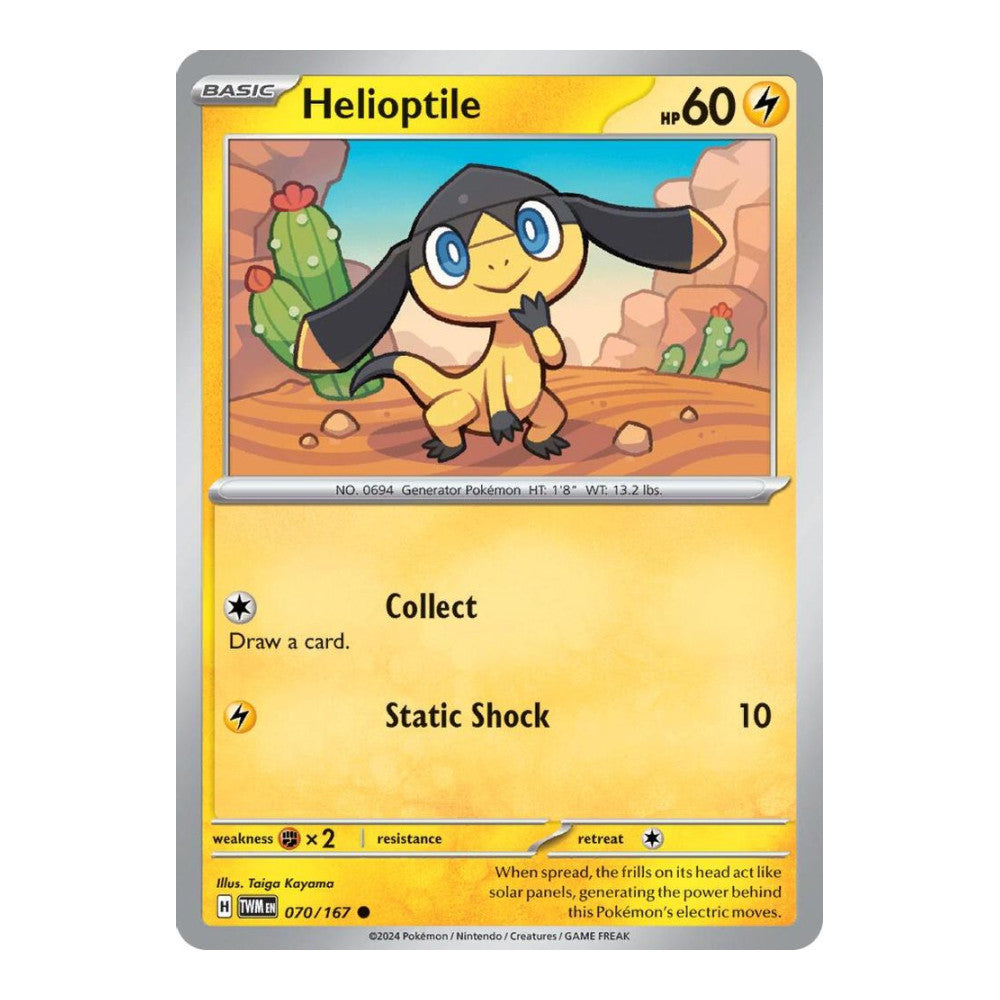 SV06: Twilight Masquerade (TWM) - Helioptile (#070/167) (Near Mint)