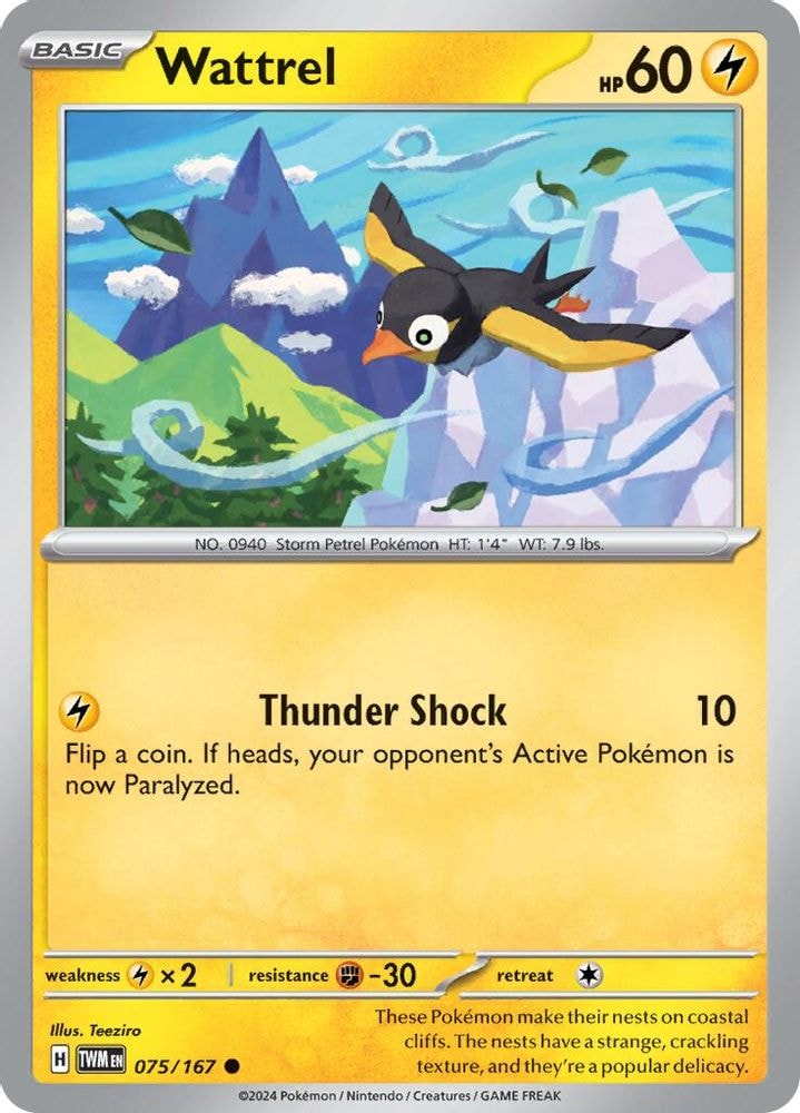 SV06: Twilight Masquerade (TWM) - Wattrel - 075/167 (#075/167, Common) ()