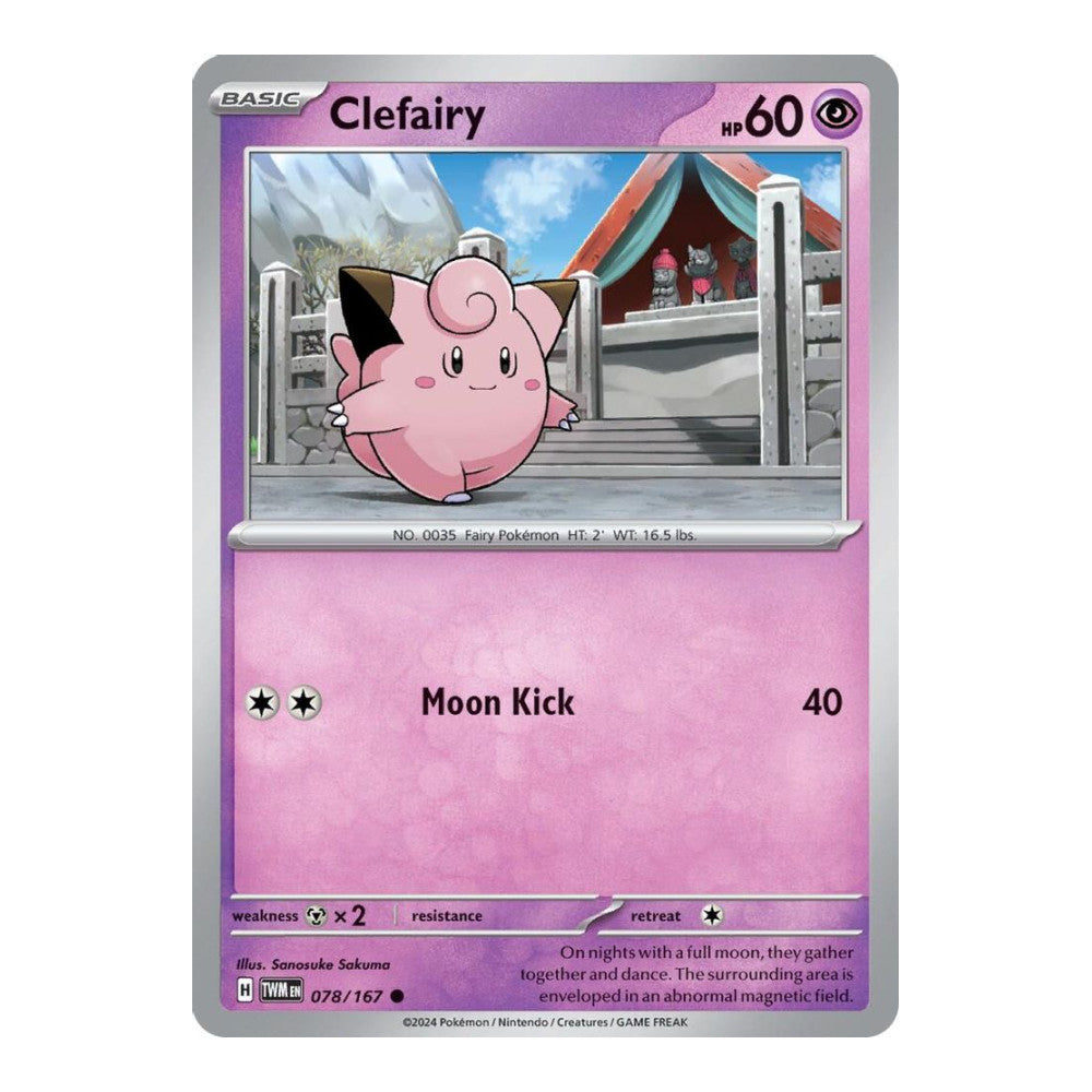 SV06: Twilight Masquerade (TWM) - Clefairy (#078/167) (Near Mint)