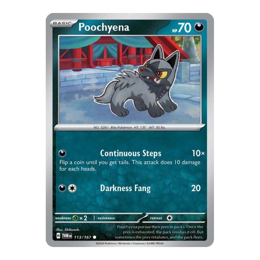 SV06: Twilight Masquerade (TWM) - Poochyena (#113/167) (Near Mint)