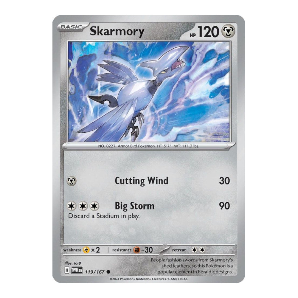 SV06: Twilight Masquerade (TWM) - Skarmory (#119/167) (Near Mint)