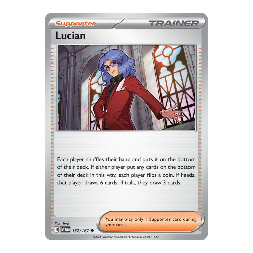 SV06: Twilight Masquerade (TWM) - Lucian 157 167 (#157/167) (Near Mint)