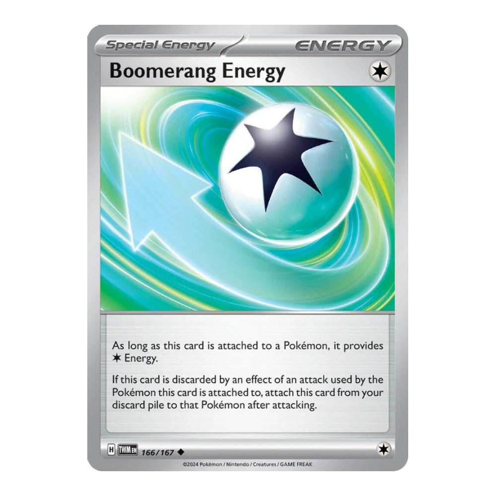 SV06: Twilight Masquerade (TWM) - Boomerang Energy (#166/167) (Near Mint)