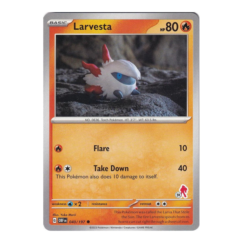 Battle Academy 2024 (BA24) - Larvesta - Armarouge 31 (#040/197) (Near Mint)