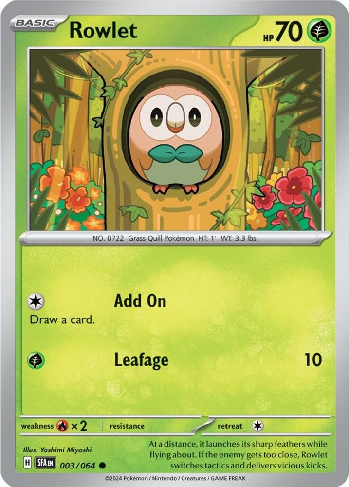 SV: Shrouded Fable (SFA) - Rowlet (#003/064, Common) ()