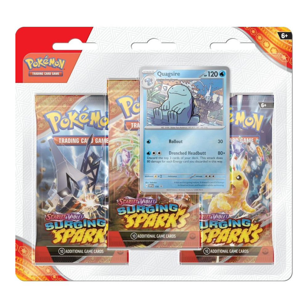 SV08: Surging Sparks (SSP) - Surging Sparks 3 Pack Blisters Quagsire () (Unopened)