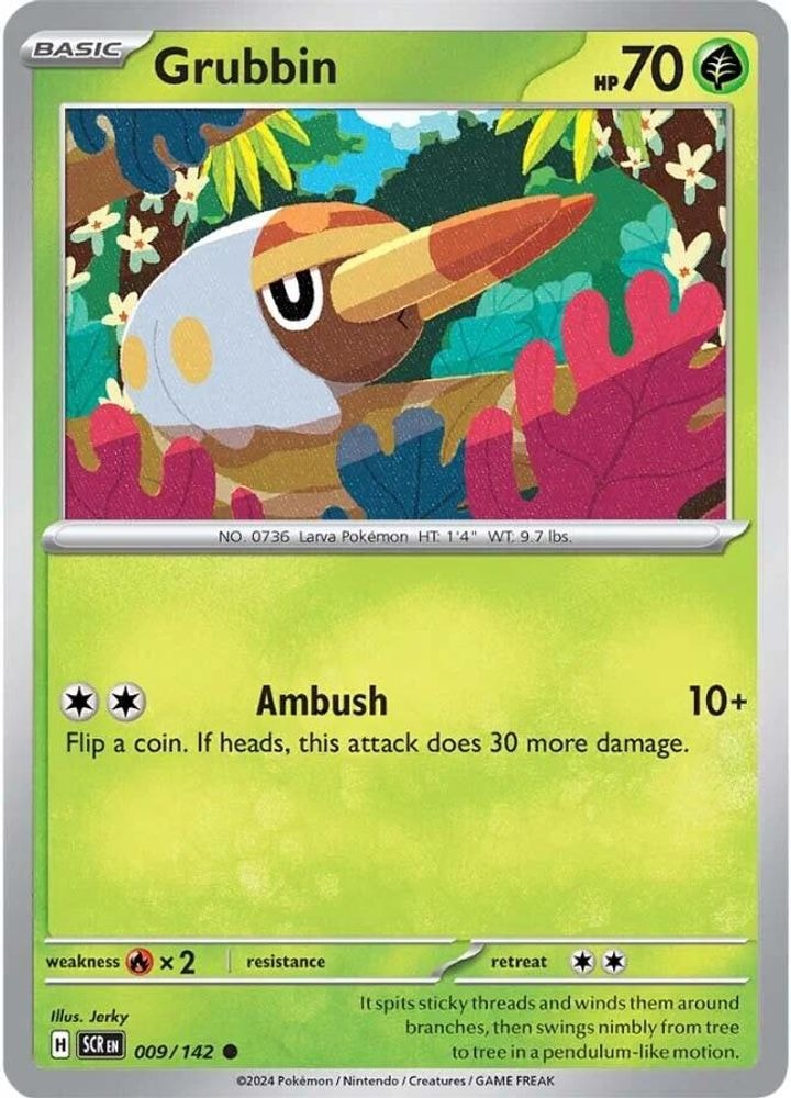 SV07: Stellar Crown (SCR) - Grubbin (#009/142, Common) ()