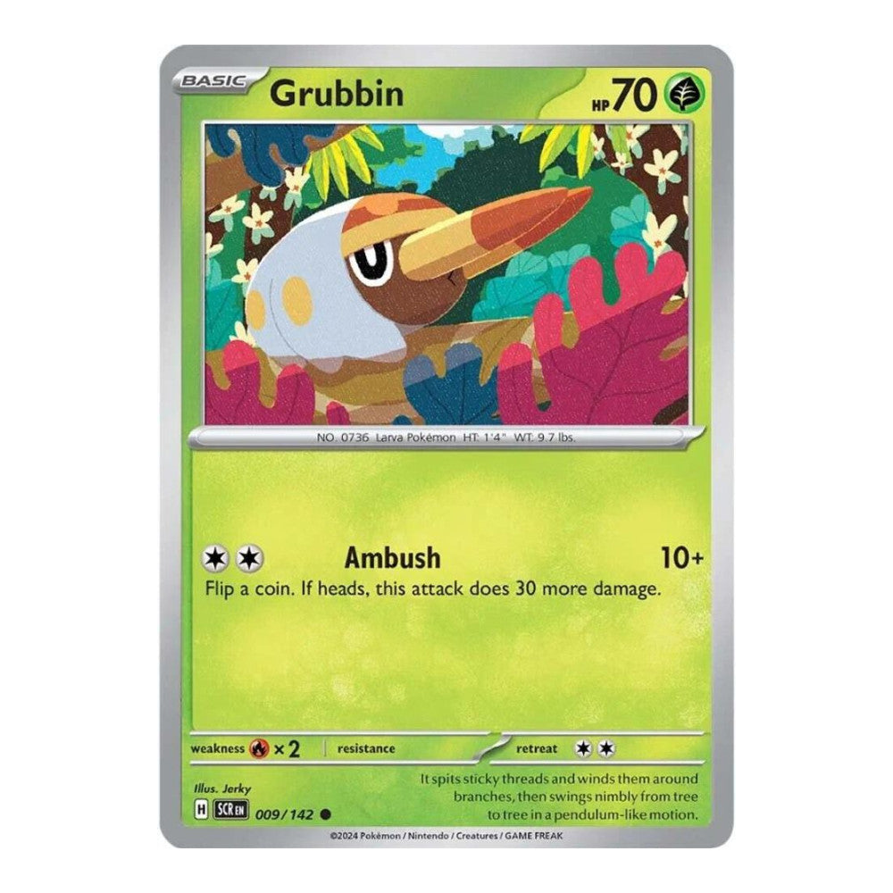 SV07: Stellar Crown (SCR) - Grubbin (#009/142) (Near Mint)