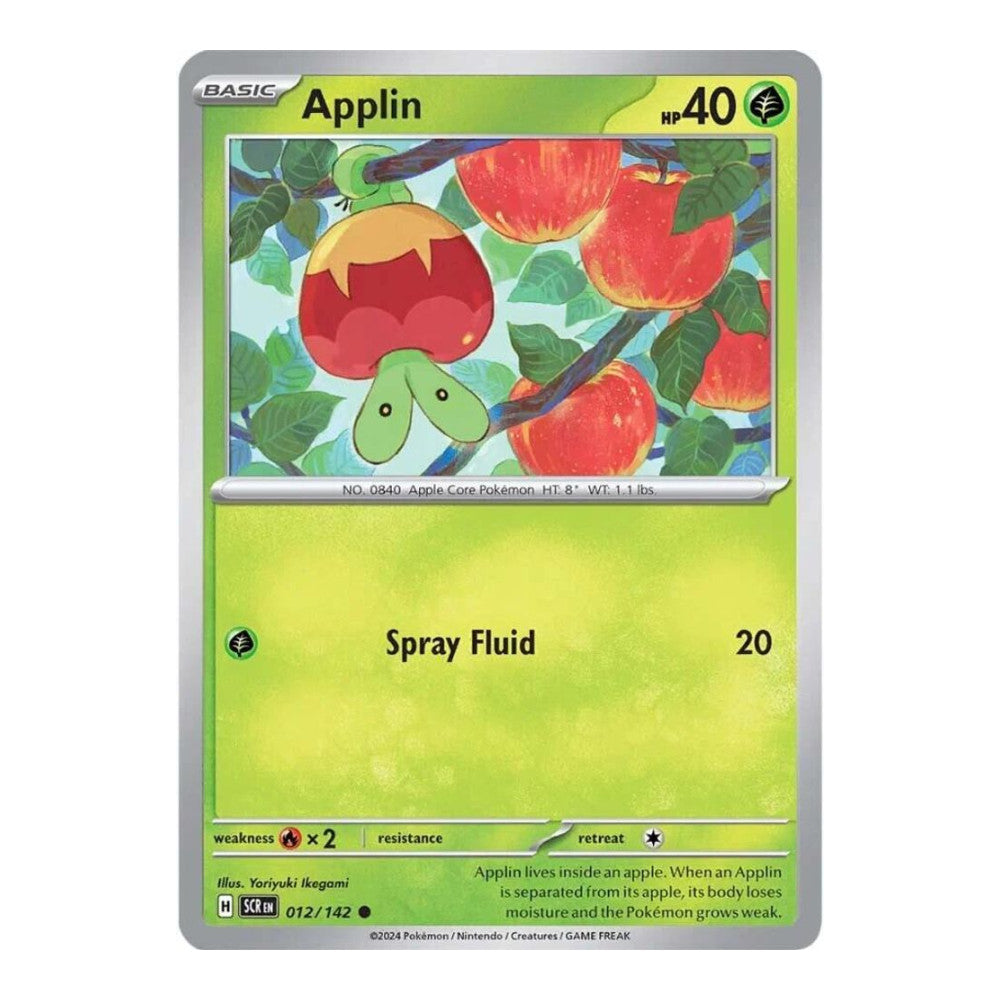 SV07: Stellar Crown (SCR) - Applin (#012/142) (Near Mint)