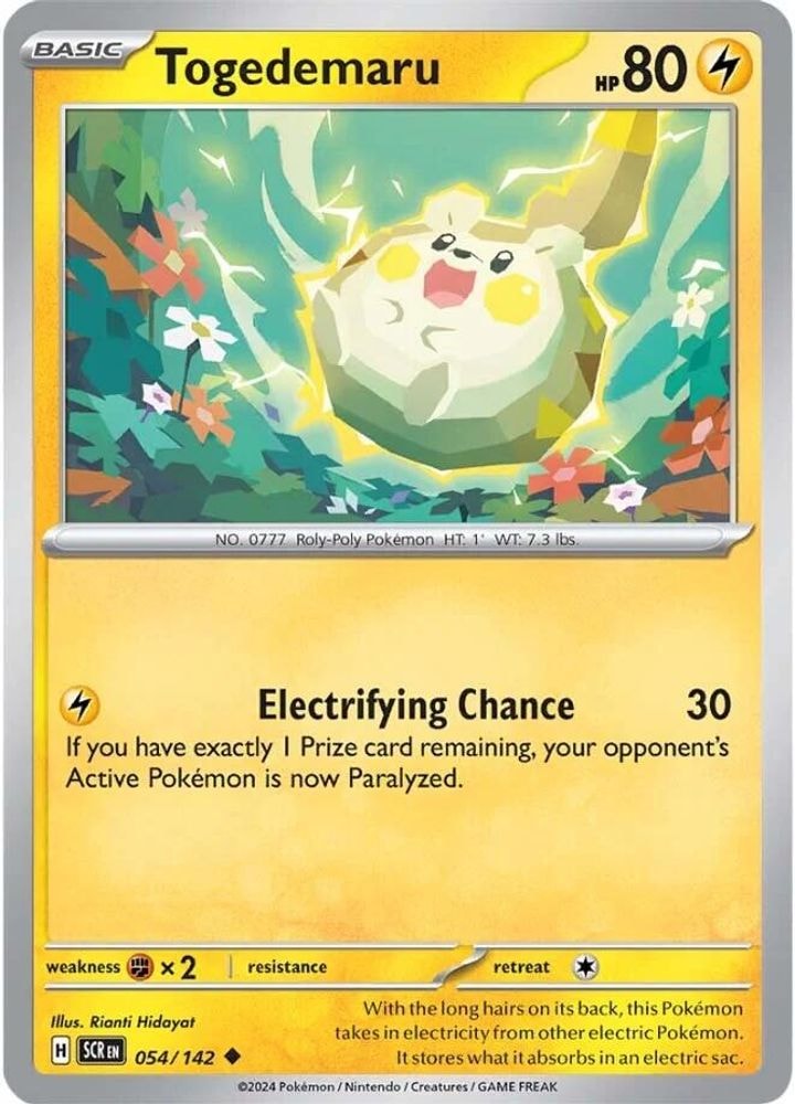 SV07: Stellar Crown (SCR) - Togedemaru (#054/142, Uncommon) ()