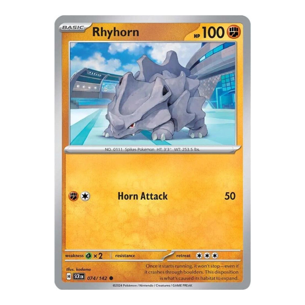 SV07: Stellar Crown (SCR) - Rhyhorn (#074/142) (Near Mint)
