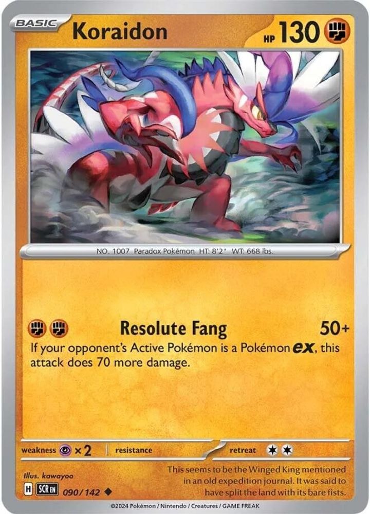 SV07: Stellar Crown (SCR) - Koraidon (#090/142, Uncommon) ()