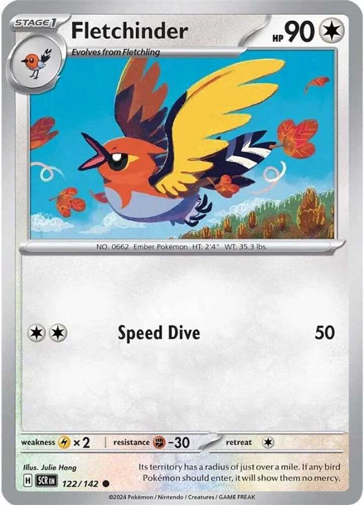 SV07: Stellar Crown (SCR) - Fletchinder (#122/142, Common) ()
