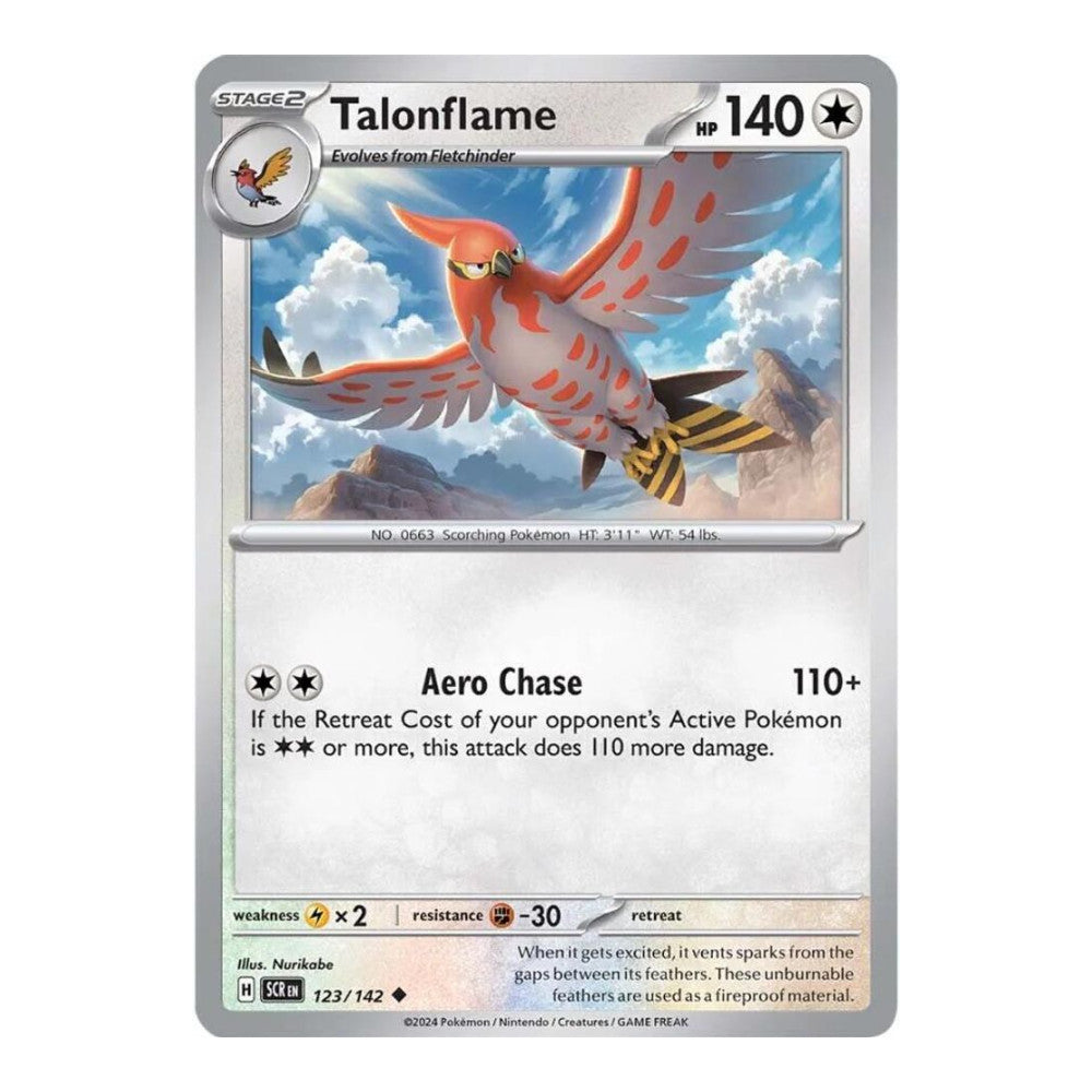 SV07: Stellar Crown (SCR) - Talonflame (#123/142) (Near Mint)