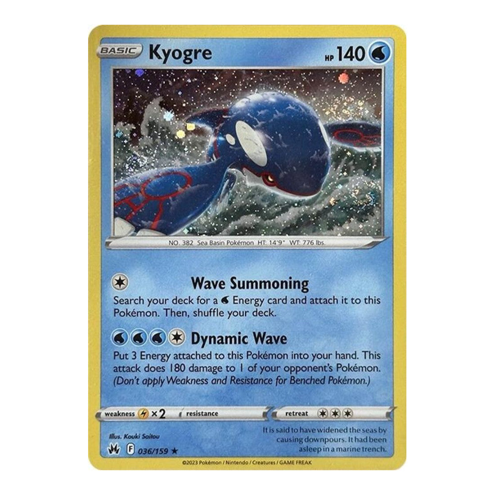Miscellaneous Cards & Products (MCAP) - Kyogre - 036/159 (Pixel Holo) (#036/159) (Near Mint)