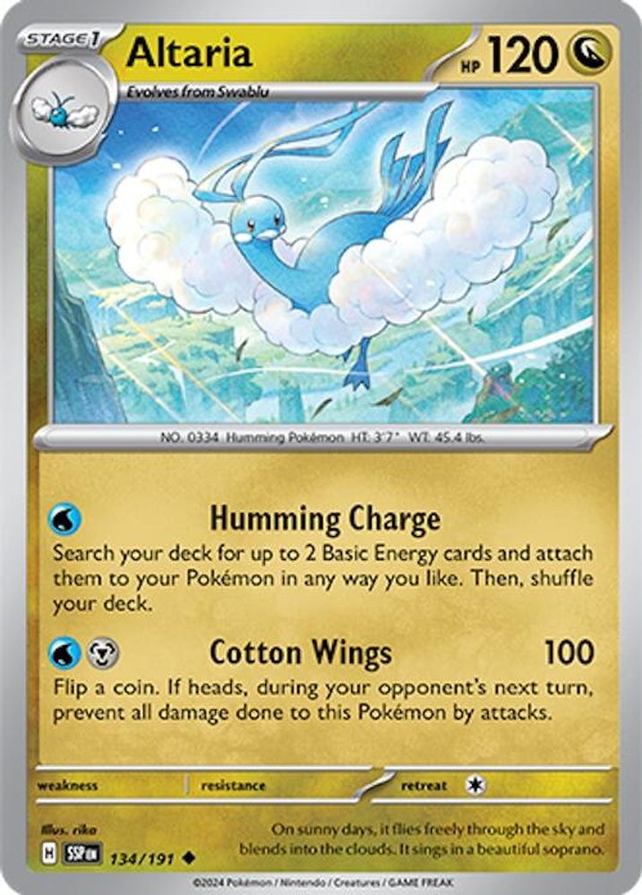 SV08: Surging Sparks (SSP) - Altaria (#134/191, Uncommon) ()