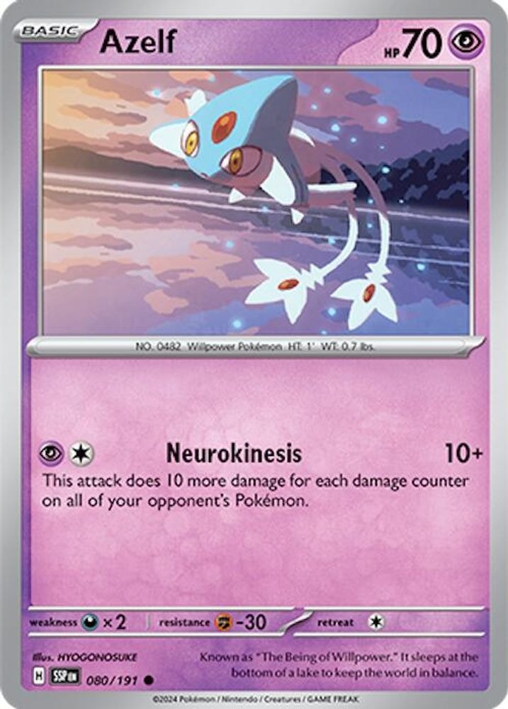 SV08: Surging Sparks (SSP) - Azelf (#080/191, Common) ()