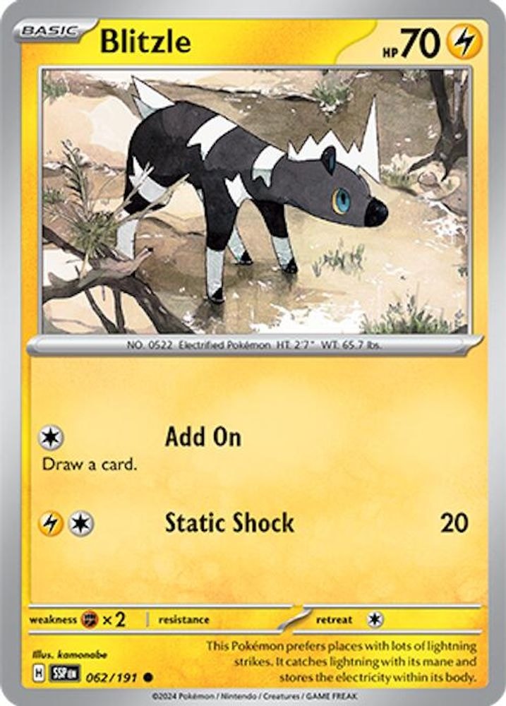 SV08: Surging Sparks (SSP) - Blitzle (#062/191, Common) ()