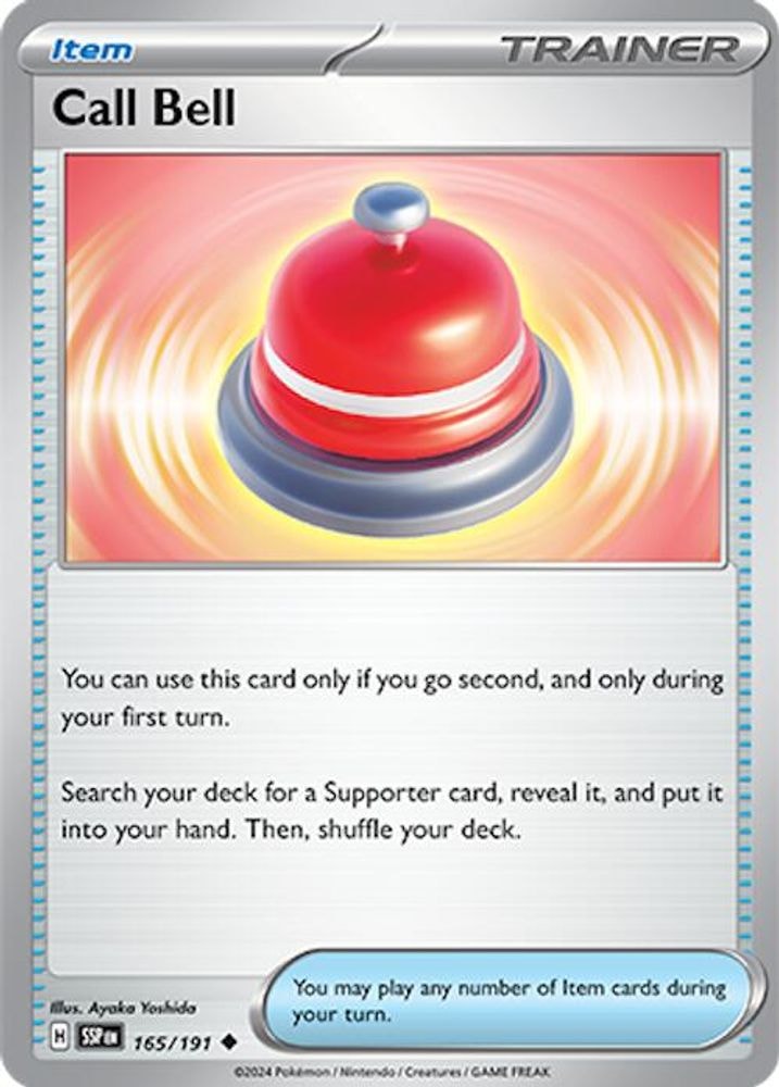 SV08: Surging Sparks (SSP) - Call Bell (#165/191, Uncommon) ()
