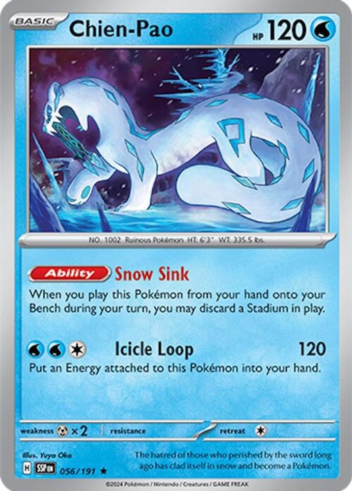 SV08: Surging Sparks (SSP) - Chien-Pao (#056/191, Rare) ()