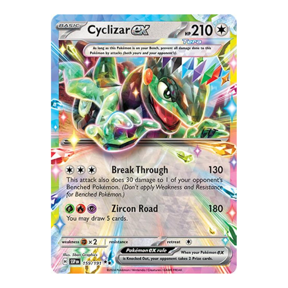 SV08: Surging Sparks (SSP) - Cyclizar ex - 159/191 (#159/191) (Near Mint)