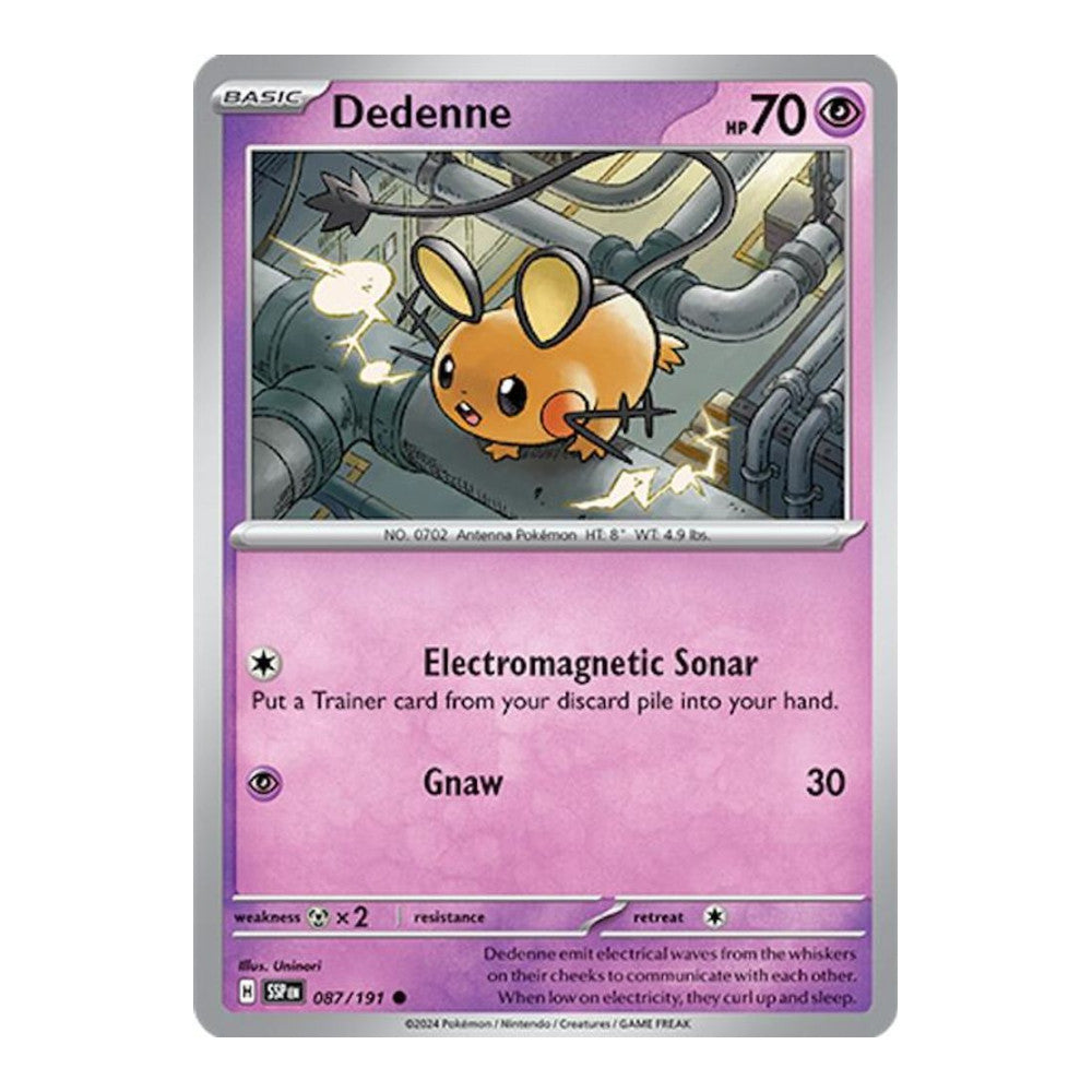 SV08: Surging Sparks (SSP) - Dedenne (#087/191) (Near Mint)