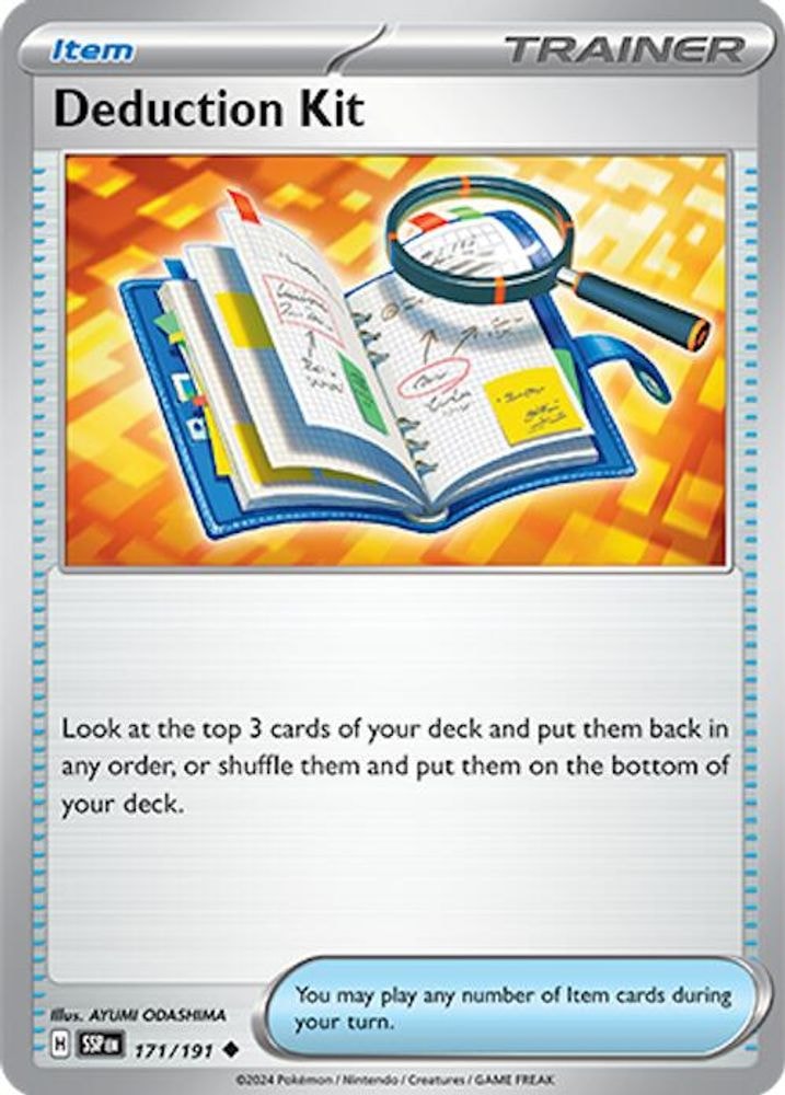 SV08: Surging Sparks (SSP) - Deduction Kit (#171/191, Uncommon) ()