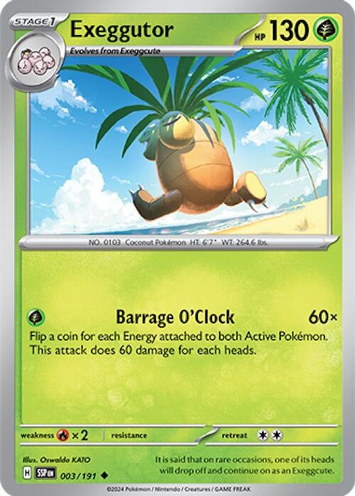 SV08: Surging Sparks (SSP) - Exeggutor (#003/191, Uncommon) ()